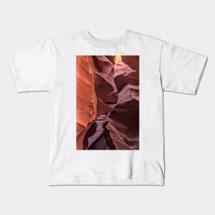 Turtle Wall In Lower Antelope Canyon Kids T-Shirt